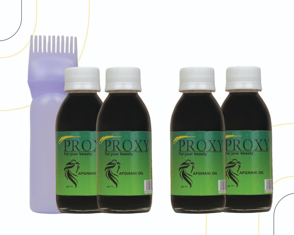 2 bottles of Proxy Hair Oil + An additional 2 bottles and a free oil distributer