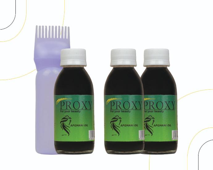 2 Bottles of Proxy Hair Oil + An additional bottle
and a free oil distributer